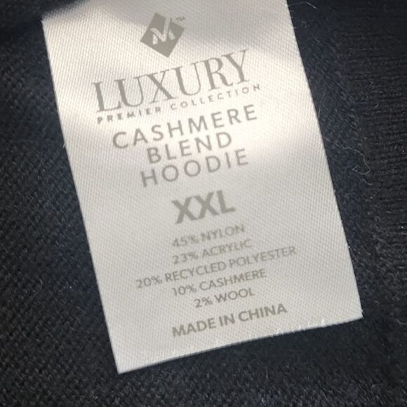 Cashmere blend hoddie sweatshirt style - Picture 4 of 8